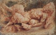 Peter Paul Rubens Ben asleep painting